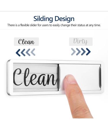 HOLIDYOYO Dishwasher Magnet Clean Dirty Sign Non-scratching Sticky Tab Clean Dirty Running Empty Magnet Lissabergs Slide Indicator for Better Kitchen Home - Buy Online on GoSupps.com