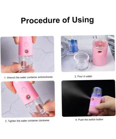 Hemoton 6 Pcs Spray Hydrating Apparatus Facial Cleaner Black Humidifier Spa Cleaner Spray Humidifier Plastic - Buy Online on GoSupps.com