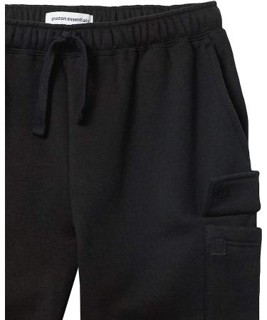 Amazon Essentials Men's Cargo Fleece Sweatpant - Black | Size Medium - Buy Online on GoSupps.com