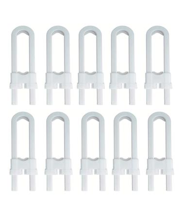 Safety Lock 10 Pcs Proof Safety Locks for Cabinet Locks U-Shaped for Cupboard Kitchen Bathroom StorageDrawers Cupboard Doors.