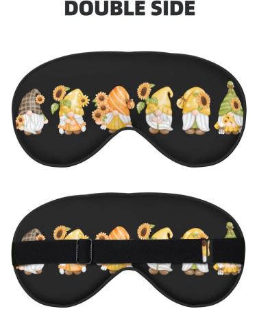 Buy Sunflower Gnomes Sleep Mask - Double-Sided Soft Eye Cover for Comfortable Sleep | Reduce Eye Edema | International Shipping Available - Buy Online on GoSupps.com
