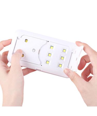 Buy Mini 36W LED Nail Lamp - Foldable & Rapid UV Dryer for Gel Nail Art | DIY Nail Solutions - Buy Online on GoSupps.com