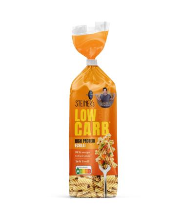 Steiner's pasta pasta |Fusilli |99% less carbohydrates |Low carb fiber rich (Steiner's Fusilli 250g) Steiner's Fusilli 250 g (1 Pack)