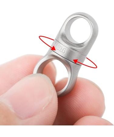 TISUR Swivel Key Ring Clips - 360 Rotatable Metal Carabiner for Keychains | Small Key Chain Rings for Jewelry Making | D Ring-Matte Keychain Holder Accessories - Buy Online on GoSupps.com
