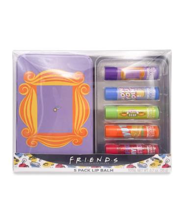 Friends Lip Balm Set! 5 Friends Themed Lip Balms! Assorted Flavored Lip Balm With Carrying Tin And Keyhole! Lip Care For Any Friends Lover To Make Sure Their Lips Look Great All Day Long!