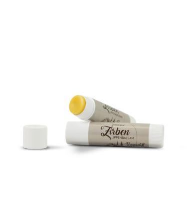 Zirbelino BUSSISTIFT double pack - Swiss stone pine lip balm with beeswax - 7g each - natural lip care - moisturising