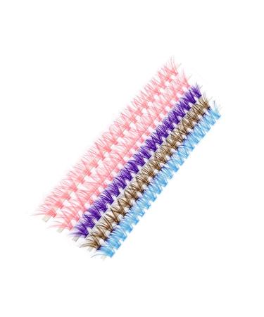 AMSDCN 100 Bundles EyeLashes Extension Blue Purple Russia Volume cilia (14mm 0.07mm-30D mix colors) - Buy Online on GoSupps.com