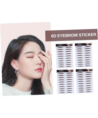 Beavorty 12 pcs eyebrow stickers decal stickers Brown Eyebrow Sticker 6D Hair-Like Eyebrows Stickers shaping - Buy Online on GoSupps.com