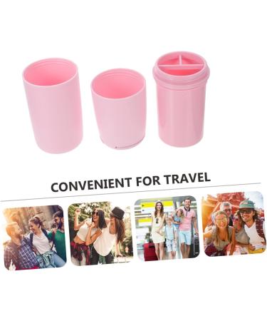 iPetboom Travel Toothbrush Storage Box & Toothpaste Case - Pink Raccoon Holder 20.5x6cm - Perfect for Outdoor Adventures & International Shipping - Buy Online on GoSupps.com