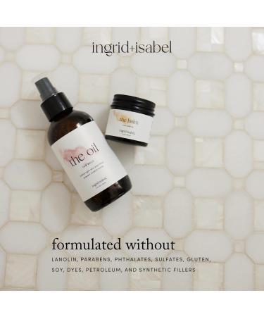 Ingrid & Isabel Organic Belly & Body Oil | Prevent Stretch Marks & Scars | Maternity Skincare 4 Fl Oz - International Shipping Available - Buy Online on GoSupps.com