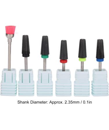 Nail Grinding Head Nail Drill Bit Set Professional Compact Portable for Home for Nail Salon(black) - Buy Online on GoSupps.com