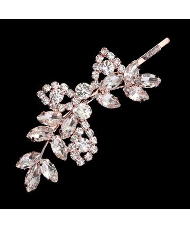 Rhinestone Hair Clips Glitter Hair Diamond Women's Hair Clips Hair Clips Rhinestone Hair Clips Crystal Hair Pin for Women Diamond Hair Clip Rose Gold - Buy Online on GoSupps.com