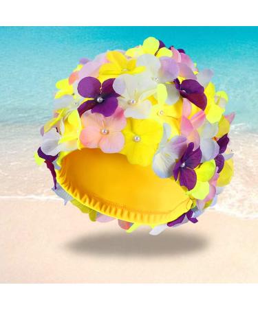 Didiseaon Size L Flower Swim Cap for Women - Keep Hair Dry | Hair Accessories - Buy Online on GoSupps.com