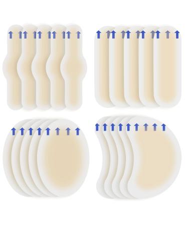 20 pieces blister plasters high heel gel plaster blister plaster invisible hydrogel against wear on the heel forefoot fingers toes