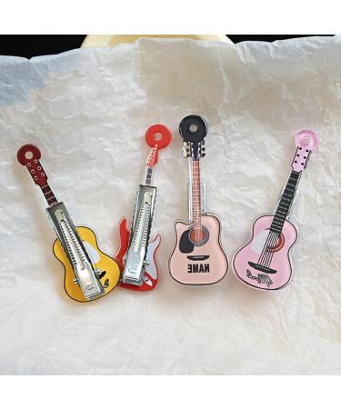 JSGHGDF Guitar Shape Hair Clip DuckbillClip Women Hair Styling Hairpin for Side Hair 2000s Korean Style Teens Girl Headwear Khaki - Buy Online on GoSupps.com