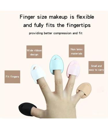 Powder Puff Mini Finger Small Air Cushion Powder Drops Concealer Magic Tool Makeup Small Powder Puff (Color : Set of four.) - Buy Online on GoSupps.com