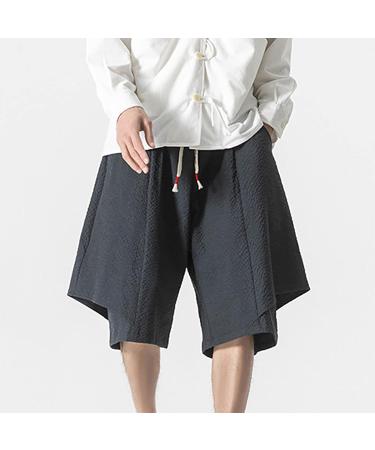 CEWIFO Men's Camouflage Suit Lightweight 3/4 Shorts Elastic Waist Waterproof Casual Beach Yoga Pants A2 Blue M - Buy Online on GoSupps.com