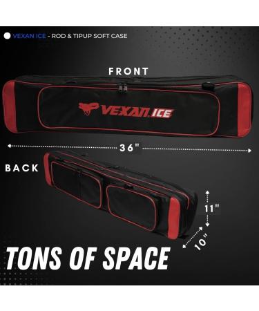 Vexan 36 Yellow Ice Fishing Rod & Tackle Bag - Premium Quality - Buy Online on GoSupps.com