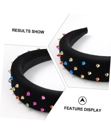 MAGICLULU Headband Wide Hairband Wide Sponge Hair Band Rivet Sponge Hairband Wide Sponge Hairband Wide Hair Band - Buy Online on GoSupps.com