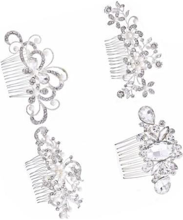 Beaupretty Clipper Guard Holder Comb rhinestone hair comb bridal hair comb crystal hair comb pearl hair comb Pearl Comb alloy bride Crystal Scissor Sleeve - Buy Online on GoSupps.com