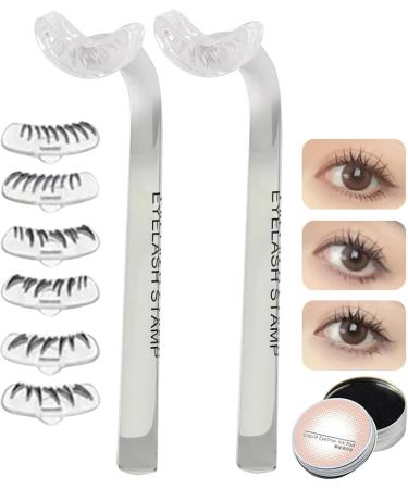 Lower Lash Stamp with Link | 2024 New Lower Eyelash Stamp | Bottom Lash Stamp for Lasting Lashes | Reusable Bottom Eyelash Stamp | Eye Makeup Tool | Natural Look for Make Up Beginner Transparent - Buy Online on GoSupps.com