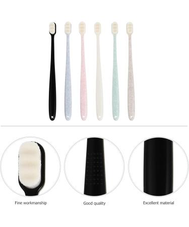 Lurrose 6-Pack Silicone Toothbrush Prosthesis Cleaning Brush - Gentle on Sensitive Gums Ideal for Kids & Household Use - Buy Online on GoSupps.com