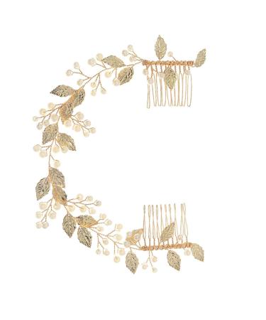 DOITOOL 1pc Handmade Pearl Comb Bride Hair Comb Handmade Hair Comb Pearl Hair Pin Bridal Hair Comb Pearl Hair Barrettes Hair Decor Bridal Headdress Bridal Comb Alloy Accessories