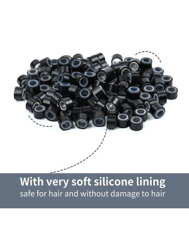 Hair Extension Kit with Pliers, Hook, Loop Needle, and Threader - Includes 4 Color Micro Ring Beads (100 Black, 100 Brown, 100 Dark Blonde, 100 Blonde) - Buy Online on GoSupps.com