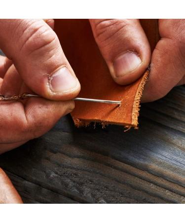 Leather Embroidery Needles Set: Curved, Triangle, Straight Needles, Thimble, Scissors, Finger Cot - for Upholstery, Carpet, Leather, Canvas Repair & Bookbinding - Buy Online on GoSupps.com