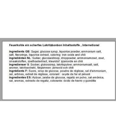  pin24shop 50g. Fire Charcoal is a super tasty but extremely sharp licorice candy - Buy Online on GoSupps.com