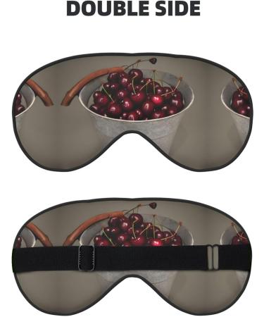 SSIMOO Black Cherry Sleep Mask - Adjustable Breathable & Fashionable Eye Mask for Ultimate Comfort | International Shipping - Buy Online on GoSupps.com
