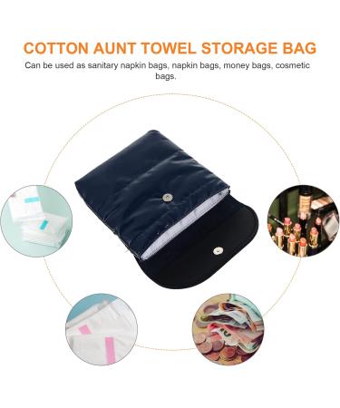 Valiclud Portable Sanitary Napkin Bag | Organizer & Holder for Pads Headphones & More - Mint & Black - Buy Online on GoSupps.com