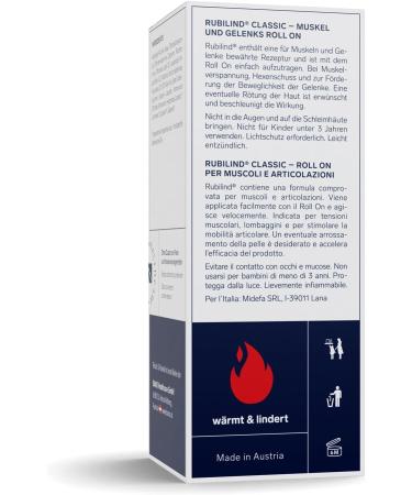 Rubilind Classic Muscle Joint Roll On - Thermo Gel for Tension Relief | Innovative Heat Effect - Buy Online on GoSupps.com