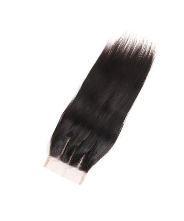 Mila Real Hair Lace Closure (4x4) - Natural Black Three Part Human Hair with Baby Hair 14/35cm - Smooth & Durable for Stunning Styles - Buy Online on GoSupps.com