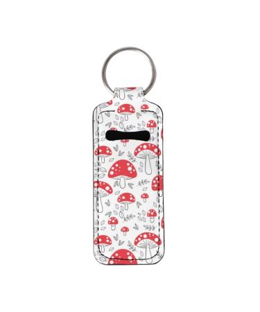 COEQINE Chapstick Keychain for Women and Girls - Lip Balm Holder - Lipstick Holder - Keychain Gray One Size