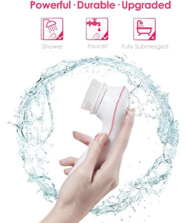 TOUCHBeauty Facial Cleansing Spin Brush - Electric Face Scrubber with 3 Brush Heads for Deep Cleansing Exfoliation & Massaging | International Shipping Available - Buy Online on GoSupps.com
