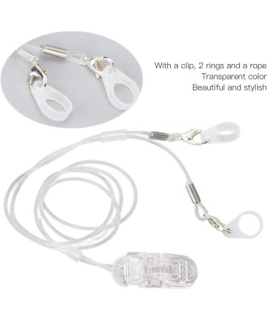 Hearing Aid Fixation Belt | Secure Clip Holder for Seniors | Prevent Loss & Simple Fastening | Transparent Color - Buy Online on GoSupps.com