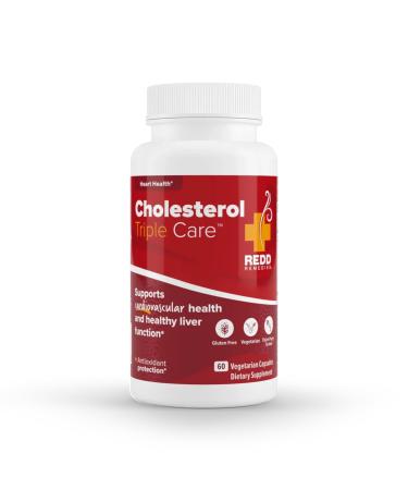 Redd Remedies, Cholesterol Triple Care, Supports Healthy Cholesterol Levels and Liver Function, 60 Vegetarian Capsules