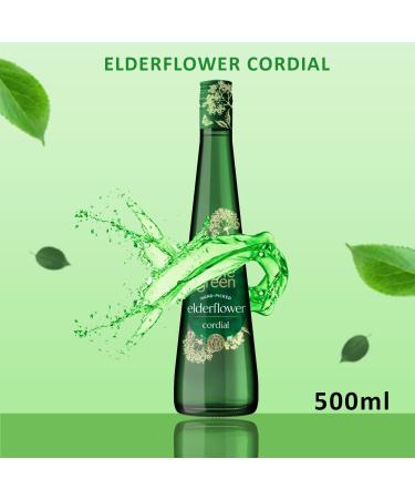 Bottle Green Cordial Pick N Mix - Choose From Bottle with 5 Flavours - Elderflower Ginger & Lemongrass Summer Raspberry Lime & Mint Pomegranate & Elderflower - Pack of 3 500 ml (Pack of 3) - Buy Online on GoSupps.com
