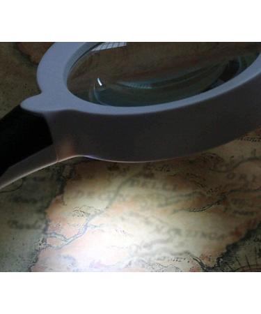 Magnifier Abs Shell Glass Lenses 2 Led Lights White 210 * 90 * 40Mm for Reading Crafts Repair Magnifier Lofty Ambition - Buy Online on GoSupps.com