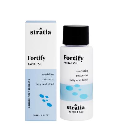 Stratia Fortify | Restorative Facial Oil with Blend of Omega Fatty Acids | Nourishing & Non-Greasy | For Dry Combo Sensitive Skin | 1 Fl Oz