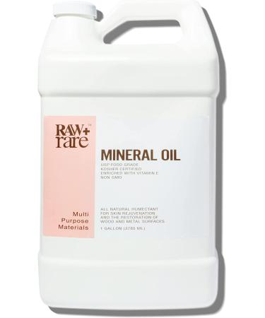 Food Grade Mineral Oil Gallon for Cutting Boards & Kitchen Tools - Vegan, Safe for Wood/Bamboo, Butcher Block Conditioner - 1gal by Raw Plus Rare - Buy Online on GoSupps.com
