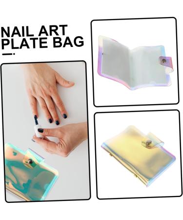 Nail Stencil Card Holder The Pet Steel Plate Hot Stamping Bag 14.5x10.5cm As Shown 1 - Buy Online on GoSupps.com