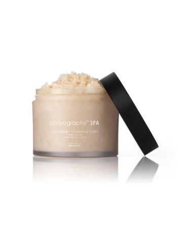Bodyography Spa Body Scrub 10 oz | Vanilla Sea Salt Fragrance | Exfoliating Sugar & Salt Polish with Botanical Oils | Vegan Paraben-Free Gluten-Free Skincare for Smooth Skin