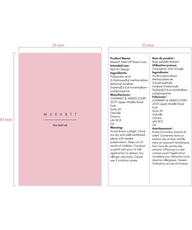Makartt Peel Off Base Coat and Top Coat 2 * 15ml Long Lasting Shine Clear No Wipe Gel Top Coat Base Coat Nail Polish No Filing Soaking-off Needed for Nail Art Home DIY Manicure Salon Peel Off Base Coat&top Coat - Buy Online on GoSupps.com