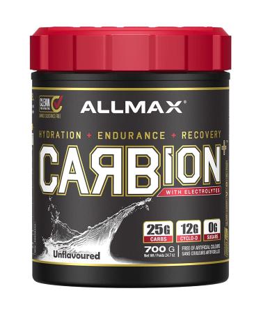 ALLMAX Nutrition - CARBION+ (Hydration Endurance & Recovery) - Unflavoured 700 Gram 25 serves Unflavoured 700 g (Pack of 1)