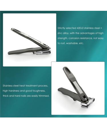 Vbnuyhim Nail Clippers for Women Nail Clippers - Stainless Steel Fingernail Clippers with Nail File | Toenail Clippers for Men and Women Pedicure Tools Nail Care for Ingrown Toenails - Buy Online on GoSupps.com