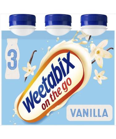 Weetabix On the Go Breakfast Drink Vanilla 3 x 250ml - Natural Vanilla Flavor - Pack of 1 - Buy Online on GoSupps.com