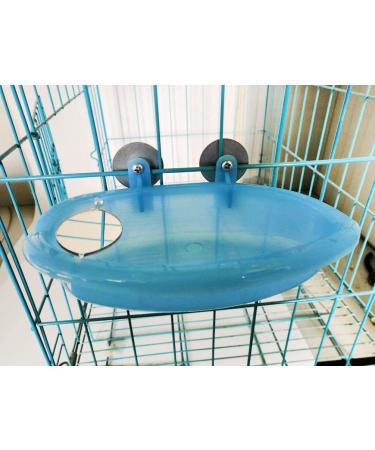 Wooden Bird Bathtub with Mirror, Swing & Perch Stand - 3 Pack Colorful Accessories for Budgerigar, Parakeet, Cockatiel, Conure, Lovebird, Cockatoo - Buy Online on GoSupps.com