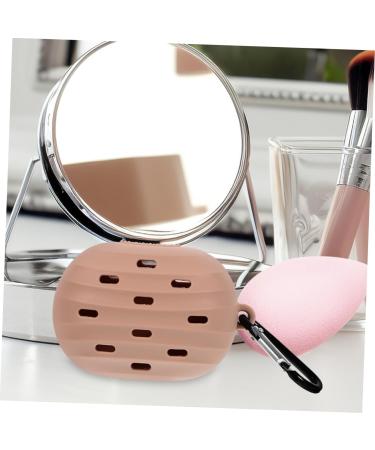 FRCOLOR 2pcs Beauty Egg Storage Set | Makeup Sponge Holder & Travel Case | Silicone Powder Puff Holder & Box - Breathable Design for Beauty Essentials - Buy Online on GoSupps.com